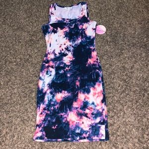Tie Dye Cute Simple dress